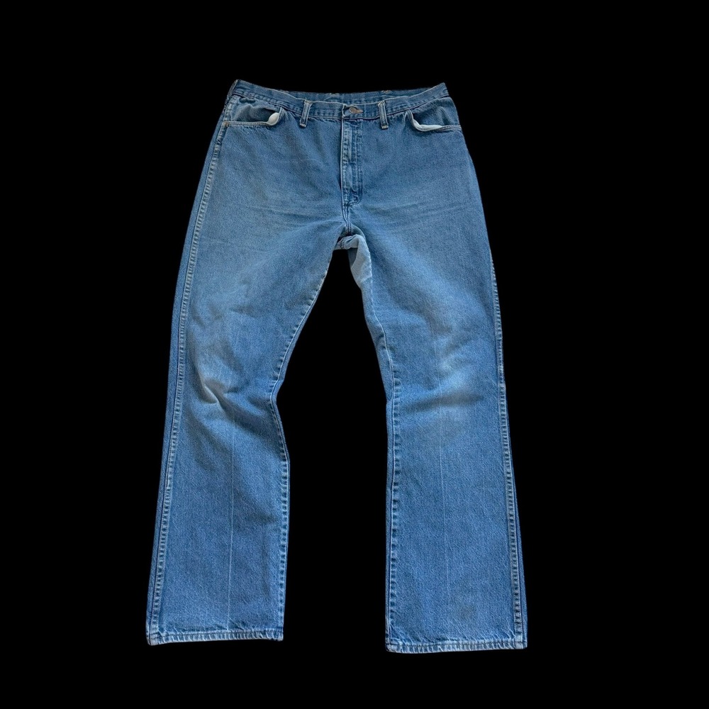Vintage 70's Rustler Regular Fit‎ Straight Leg Blue Denim Jeans 40x34 USA Talon